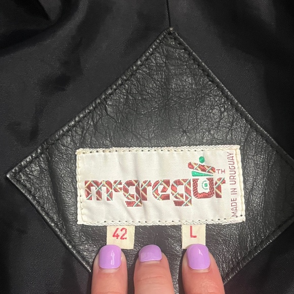 McGregor Black Leather Jacket - Picture 2 of 4